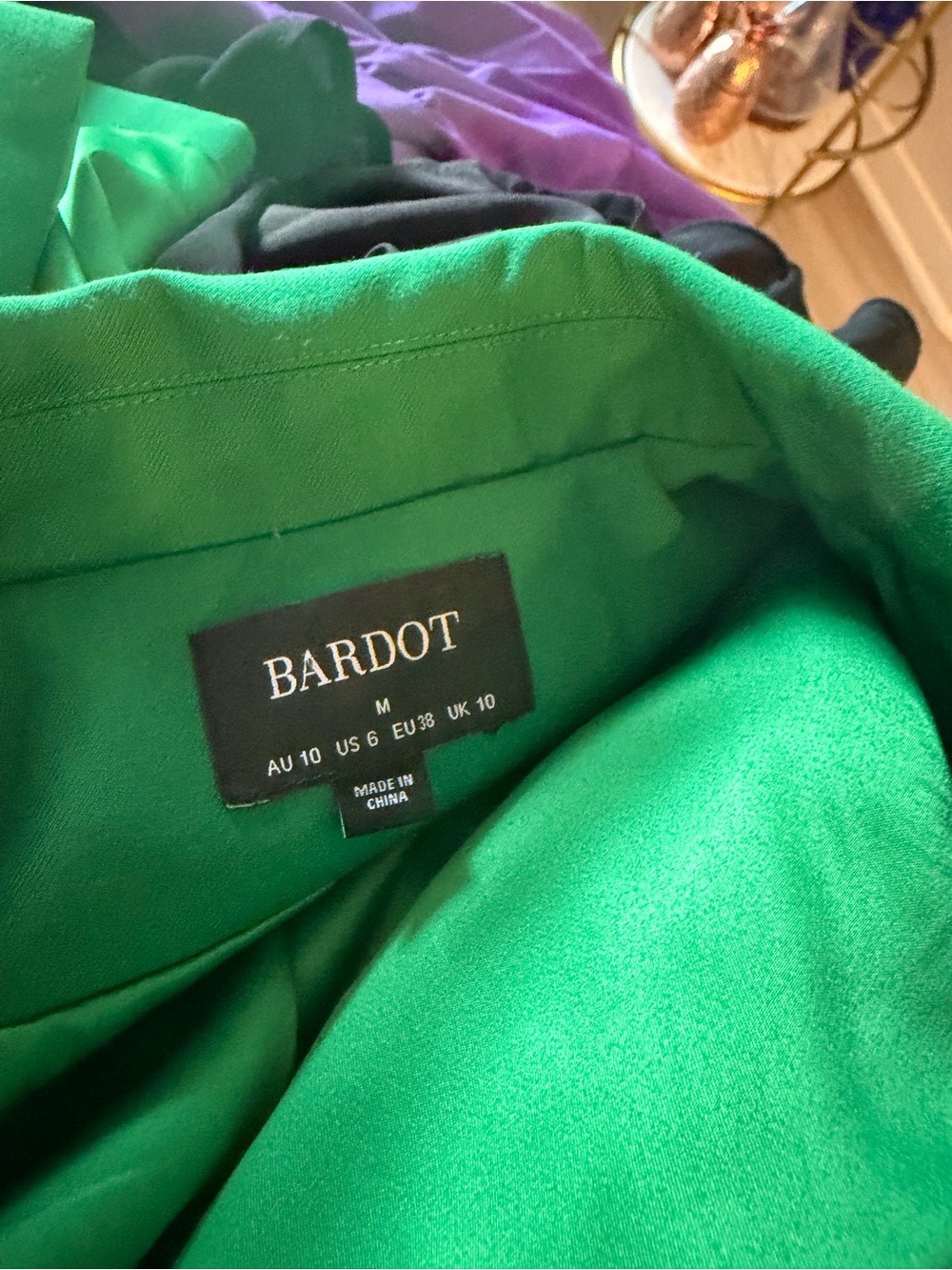 Bardot Green Women's Blazer Stylish Tailored - Picture 8 of 8